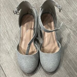 Silver Sparkle Dress Shoes